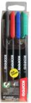  Amestec de markere permanente Kores KM, 4 buc