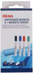 SIGMA Amestec marker pentru tablă albă + burete 4 buc