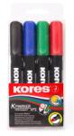  Amestec de markere permanente Kores Plus KM, 4 buc
