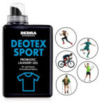 Dedra Gel de spălare probiotic pentru îmbrăcăminte sport și funcțională, împotriva mirosurilor neplăcute | DEOTEX® SPORT | curăță în profunzime și protejează fibrele | 30 de spălări