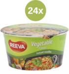  Tăiței instant REEVA într-un bol cu aromă de legume 24x75g