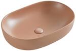 Fluminia Lavoar pe blat Fluminia, Odera, oval, 60 x 41.5 cm, mattone (CBA257MLB)
