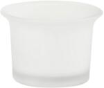  Suport de lumânare din sticlă pentru lumânare tip pastilă, mat, 63x46mm