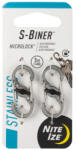 Nite Ize S-Biner Microlock segéd karabiner ezüst