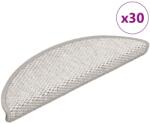 vidaXL 30 db platina lépcsőszőnyegek öntapadós szizál kinézetű 3365858 (3365858VidaXL)