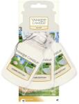  Parfumuri Auto Yankee Candle Clean Din Bumbac - Set (3 Bucăți) Etichete Auto Din Hârtie