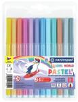  Markere pastel Centropen 7550, 12 buc
