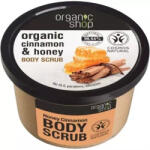  Exfoliant corporal Organic Shop 250ml Reîntineritor Scorțișoară și Miere