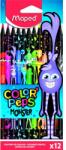  Creioane colorate Maped MONSTER, 12 buc
