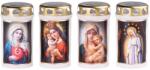  Lumânare de cimitir cu capac 120g 38h. Imagine albă presată mix