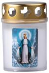  Lumânare de cimitir cu capac 90g ~1, 5 zile albă Imagine presată