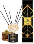  OBSIDIAN BLACK | difuzor cu floare FLOW și bețișoare | PARFUMIA® | 200 ml