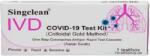 Hangzhou Singclean Kit de testare COVID 19 Metoda aurului coloidal 1 buc