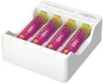 ANSMANN Pure Power akkumulátor töltő + 4x mikro AAA akku 1001-0182 (1001-0182)