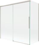 Mexen Rox 2-paneles, toló kádparaván 160 + 70 x 150 cm, átlátszó, csiszolt nikkel - 8C9-160-070-97-00