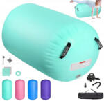 FBSPORT Prémium Felfújható Gimnasztikai és Akrobatikus Henger (Air Roll), 120x90 cm + 230V Elektromos Pumpa, FBSPORT (FBS-AR12090-BL-P)