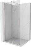 Mexen Velar Toló zuhanyfal Walk-in 100 x 200 cm, átlátszó 8 mm, kefélt nikkel - 871-100-000-03-97