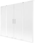 Mexen Velar L Duo kádra szerelhető, 2 szárnyú tolóajtós paraván 200 x 150 cm, fagyos üveg, fehér - 896-200-003-32-20