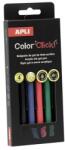 APLI Color Click Zseléstoll akril tintával 0.7 mm nyomógombos őszi színek 6 szín LCA20644 (LCA20644)