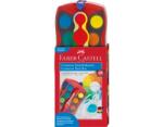 Faber-Castell Acuarele 24 culori rosii connector, Faber-Castell FC125031