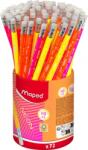 Maped Creion cu guma HB, Maped, Black Peps, neon, 72 buc/set 853789FC