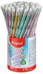 Maped Set creion cu guma, HB, Black Peps Deco Glitter, 72 bucati/borcan, Maped 851805