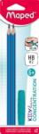 Maped Creion Maped Kidy Learn concentration, HB, 2 buc/set + toper mastecabil 854400