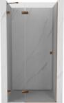 Mexen Lunar zuhanyajtó nyiló bal 125 cm, átlátszó, rózsaarany - 834-125-000-60-00-L