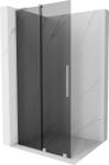 Mexen Velar L Tolóajtós zuhanyfal Walk-in 100 x 200 cm, grafit 8 mm, kefezett nikkel - 871-100-003-43-97