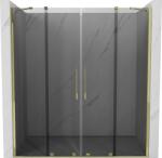 Mexen Velar Duo toló zuhanyajtók 200 cm, grafit, arany - 871-200-000-42-50
