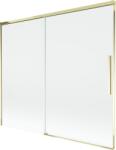 Mexen Rox 2-szárnyú csúsztatható fürdőkád-paraván 180 x 150 cm, átlátszó, aranyszínű - 8C9-180-001-50-00