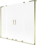 Mexen Velar L Duo kétszárnyú toló kádparaván 170 x 150 cm, derített, arany - 896-170-003-32-50