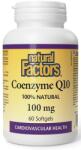 Natural Factors Coenzima Q10, 100 mg, 60 capsule moi, Natural Factors