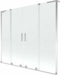 Mexen Velar L Duo kétszárnyú, 170 x 150 cm tolóajtós kádparaván, átlátszó, króm - 896-170-003-02-01