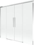 Mexen Rox kétszárnyú toló kádfal 190 x 150 cm, átlátszó, króm - 8C9-190-002-01-00