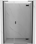 Mexen Mist-H L zuhanyajtó jobbos 125 cm, átlátszó, fekete - 8A5L-125-001-70-00-P