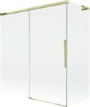 Mexen Rox L két-ajtós kádparaván 150 + 70 x 150 cm, átlátszó, arany - 8C9L-150-070-50-00