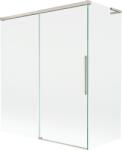 Mexen Rox L fürdőkádparaván, 2-szárnyú tolóajtó, 140 + 70 x 150 cm, átlátszó, matt nikkel - 8C9L-140-070-97-00