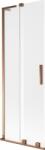 Mexen Velar L 2-paneles tolózuhany paraván 70 x 150 cm, jégvirágos, rózsaarany - 896-070-003-31-60