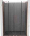 Mexen Velar L Duo toló zuhanyajtó 160 cm, grafit, csiszolt réz - 871-160-003-42-65