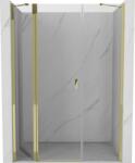 Mexen Mist 150 cm-es nyíló zuhanyajtó, átlátszó, arany - 8A4-150-001-50-00