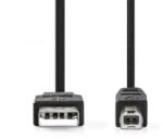 Nedis USB-A - USB-B kábel 1m fekete (CCGL60100BK10) (CCGL60100BK10)