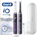 Oral-B iO Series 8n Duo elektromos fogkefe fekete és lila (két darabos kiszerelésben) 448990