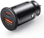 ORICO PowerMini 30W USB-C + USB-A autós töltő - fekete