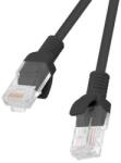 Lanberg Patch cord Cat. 6 UTP 0, 25 m, Negru (PCU6-10CC-0025-BK)