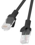 Lanberg Patch cord Cat. 6 UTP LSZH Cu 0, 5m, Negru (PCU6-10CU-0050-BK)