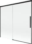 Mexen Rox kétszárnyú eltolható fürdőkádparaván 170 x 150 cm, átlátszó, fekete - 8C9-170-001-70-00