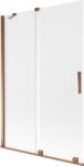 Mexen Velar kádparaván 2-szárnyú toló 120 x 150 cm, opál, rózsaarany - 896-120-000-31-60