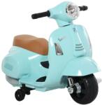 HomCom Elektromos gyerekmotor vespa, LED fénnyel, hanggal, 18-36 hónapos korú, türkiz