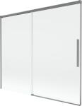 Mexen Rox 2-szárnyú, toló kádelválasztó 180 x 150 cm, átlátszó, szürke fém - 8C9-180-001-95-00